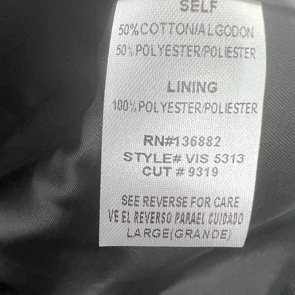 The Vintage Shop Black "Leather" Skirt Zip Up Size Large - Picture 6 of 6